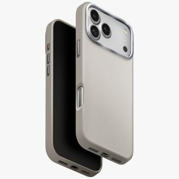 Uniq Lyden Magclick dėklas, skirtas iPhone 17 Pro Max, pilkas