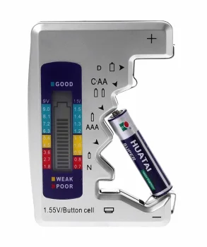 Electronic Battery Tester for AA (R6), AAA (R3), N, D, LR44 1.5V