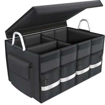 Automobilio bagažinės organizatorius su dangčiu, 60 litrų, 60x35x30cm