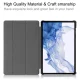 Samsung Galaxy Tab S9 (SM-X710, SM-X716B) Trifold Stand PU Leather Cover Case, Blue