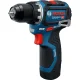 Akumuliatorinis gręžtuvas-suktuvas Bosch GSR 12V-32, 2x 2.0 Ah akumuliatoriai, kroviklis ir L-BOXX