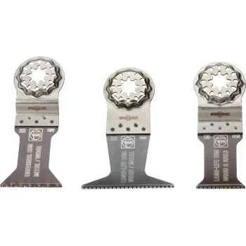 Daugiafunkcio įrankio pjūklelių rinkinys Fein E-Cut Combo Starlock Wood & Metal, 3 vnt.