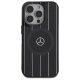 Mercedes dėklas iPhone 16 Pro telefonui Double Layer Crossed Lines MagSafe, juodas