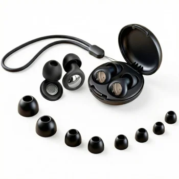 Tech-Protect QuietFit silikoniniai ausų kištukai su akustiniu filtru, juodi