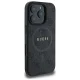 Guess 4G Ring Classic Logo MagSafe dėklas, skirtas iPhone 16 Pro Max, juodas