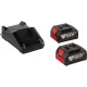 Akumuliatorinis kampinis šlifuoklis Bosch GWS 18V-8 L, 125 mm, 2x 5.0 Ah, L-BOXX