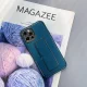 Telefono dėklas Samsung Galaxy A12 5G su atlenkiamu stovu, mėlynas