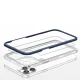 Skaidrus dėklas iPhone 12 Pro Max telefonui Hybrid Armor Clear 3 in 1, mėlynas