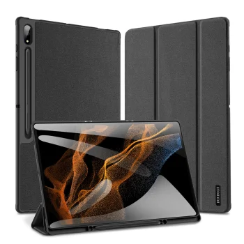 Dux Ducis Domo atverčiamasis dėklas Samsung Galaxy Tab S8 / S9 Ultra, juodas