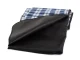 Waterproof Picnic and Beach Blanket XXL, 150x200 cm, Blue Checkered