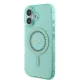 Guess dėklas iPhone 16 Plus telefonui IML Rhinestones MagSafe, žalias