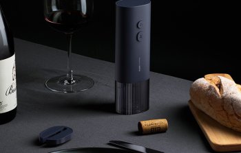 HOTO QWKPQ001 Electric Corkscrew with Foil Cutter / Wine Opener Accessory Set