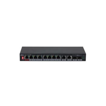 PFS3210-8GT2GF-96 10 prievadų Gigabit PoE šakotuvas (8x PoE, 96W)