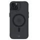 3mk iPhone 15 Plus dėklas Smoke MagCase, pusiau permatomas
