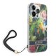 Guess dėklas iPhone 14 Pro Max telefonui su riešo juostele, mėlynas