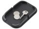 Anti-Slip Silicone Dashboard Mat for Phone and Small Items, Black