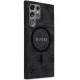 Guess 4G Collection dėklas Samsung Galaxy S24 Ultra telefonui su MagSafe, juodas