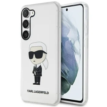 Karl Lagerfeld permatomas dėklas Samsung Galaxy S23 telefonui