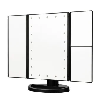 Humanas HS-ML04 makiažo veidrodis su LED apšvietimu, juodas