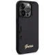 Guess Sequin Script Metal dėklas iPhone 13 Pro / 13, juodas