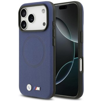 BMW iPhone 17 Pro Case M FW Metal Logo MagSafe, Navy Blue