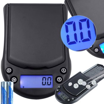 Electronic Pocket Scale 500g/0.1g, Black