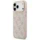 Guess 4G PU Classic Logo MagSafe dėklas iPhone 17 Pro Max, rožinis