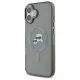Karl Lagerfeld IML Metal Karl&Choupette MagSafe dėklas iPhone 16, juodas