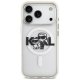 Karl Lagerfeld MagSafe dėklas iPhone 17 Pro, skaidrus