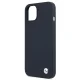 BMW dėklas iPhone 13 mini, Silicone Signature, tamsiai mėlynas