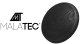 Balance Disc Stability Wobble Cussion Mat Pillow - Black, 34cm