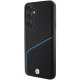 BMW Samsung Galaxy S24 Case Signature Leather Textured & Line MagSafe, Black