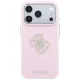 Dėklas Guess Smooth & Big Strass Logo telefonui iPhone 18 Pro Max / 17 Pro Max, rožinis