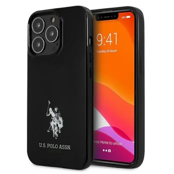Apple iPhone 13 Pro 6.1'' US Polo Horses Logo Case Cover (USHCP13LUMHK), Black