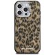 Dėklas Karl Lagerfeld IML Leopard Pattern MagSafe, skirtas iPhone 16 Pro Max - rudas