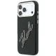 Karl Lagerfeld Smooth Big Resin Signature Logo dėklas iPhone 18 / 17 Pro Max, juodas