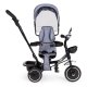 ECOTOYS Tricycle with 360° Rotating Seat and Canopy for Toddlers, Grey