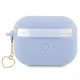 Guess AirPods Pro 2 dėklas Silicone Charm Heart, mėlynas