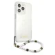 Apsauginis dėklas Guess Pearl iPhone 13 / 13 Pro su perlo pakabuku