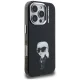 Karl Lagerfeld IML Aquarelle Karl & Logo MagSafe dėklas iPhone 16 Pro Max, juodas