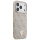 Guess 4G Strap Triangle Logo MagSafe dėklas skirtas iPhone 17 Pro, rožinis