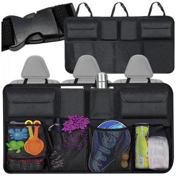Car Seat Back and Trunk Organizer with Pockets, 88x45 cm