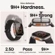 Apsauginis stiklas Tech-Protect Glass Ring, skirta Apple Watch Ultra 49 mm, 2 vnt., juodas