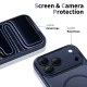 Tech-Protect Magpeak MagSafe CC dėklas iPhone 17 Pro Max, matinė tamsiai mėlyna