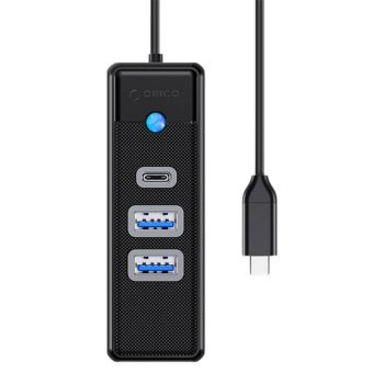 Orico USB-C Hub to 2x USB 3.0 + USB-C, 5 Gbps, 0.15m, Black
