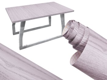 Lipni baldų plėvelė Case 128476, sidabriškai pilkas ąžuolas, 1.22x50m