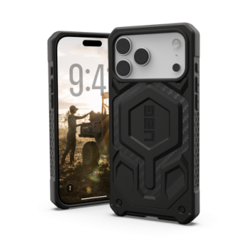 UAG Monarch Pro MagSafe dėklas iPhone 17 Pro Max, juodas / pilkas