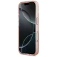 Guess IML Gradient Triangle Logo MagSafe dėklas iPhone 17, rožinis