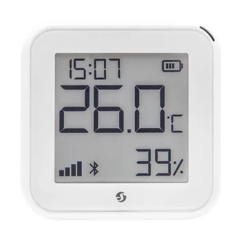 Išmanusis temperatūros ir drėgmės jutiklis Shelly H&T Gen3, baltas