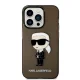 Karl Lagerfeld Ikonik Karl dėklas iPhone 14 Pro Max 6.7\" telefonui, juodas
